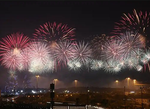 中宁县焰火晚会